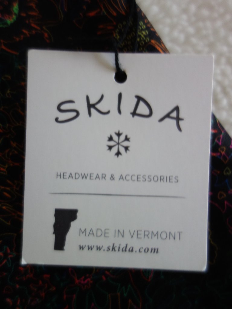 Nwt Skida Black Floral Print Neck Gaiter Warmer — image 2 of 5